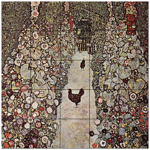Klimt "Garden with Hen"